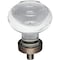 Jeffrey Alexander 1-7/16" Diameter Brushed Oil Rubbed Bronze Button Glass Harlow Cabinet Knob G120DBAC - alternate 1